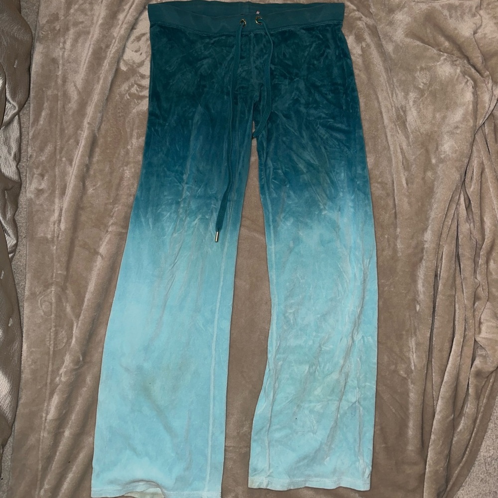 2000s Juicy couture ombré velour track pants